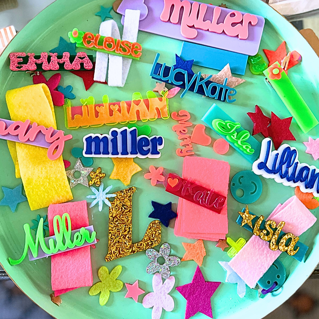 Personalized Acrylic Name Hair Clip