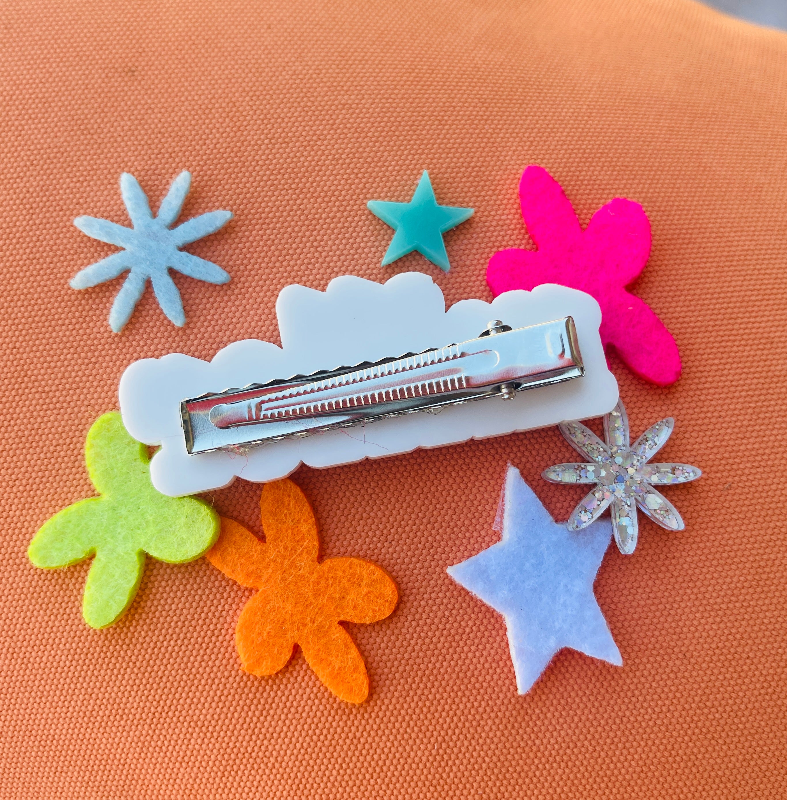 custom acrylic barrette 